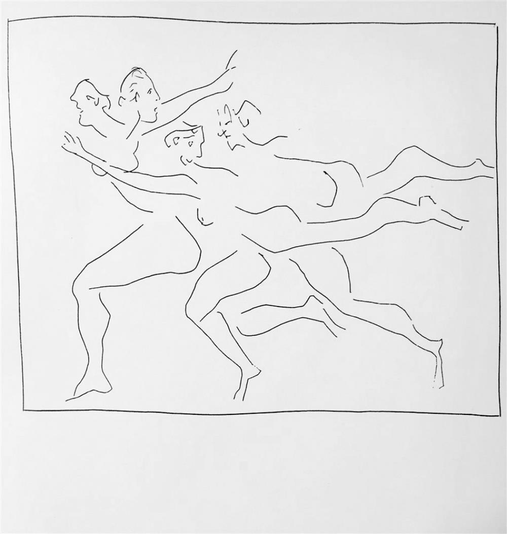 Pablo Picasso Four Women in Flight c. 1931 Fine Art Print from Museum Artist - Click Image to Close
