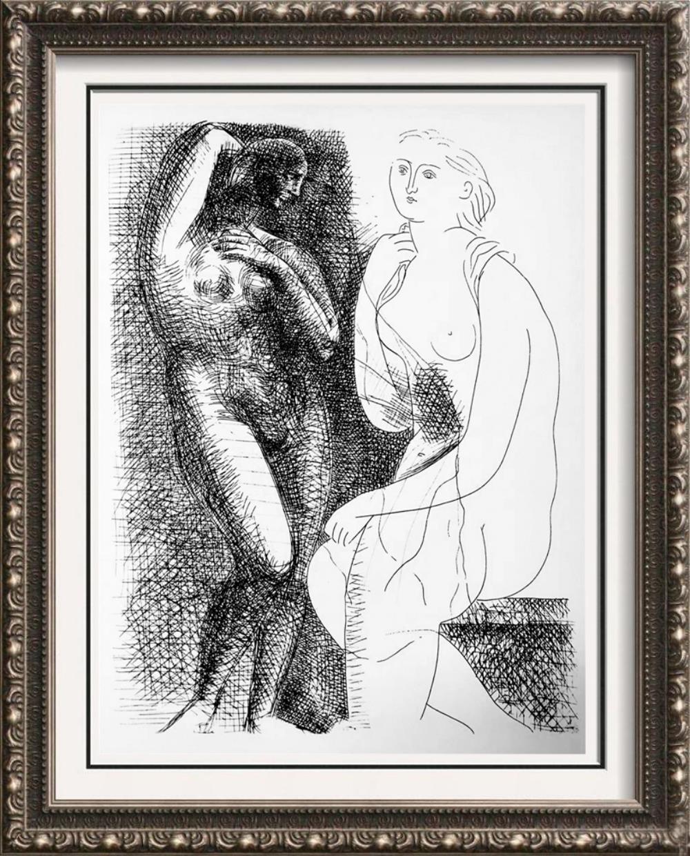Pablo Picasso Nude Before a Statue c. 1931 Fine Art Print from Museum Artist