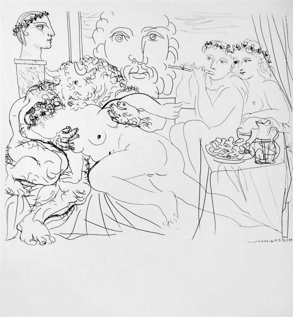 Pablo Picasso The Minotaur's Revels c. 1933 Fine Art Print from Museum Artist - Click Image to Close