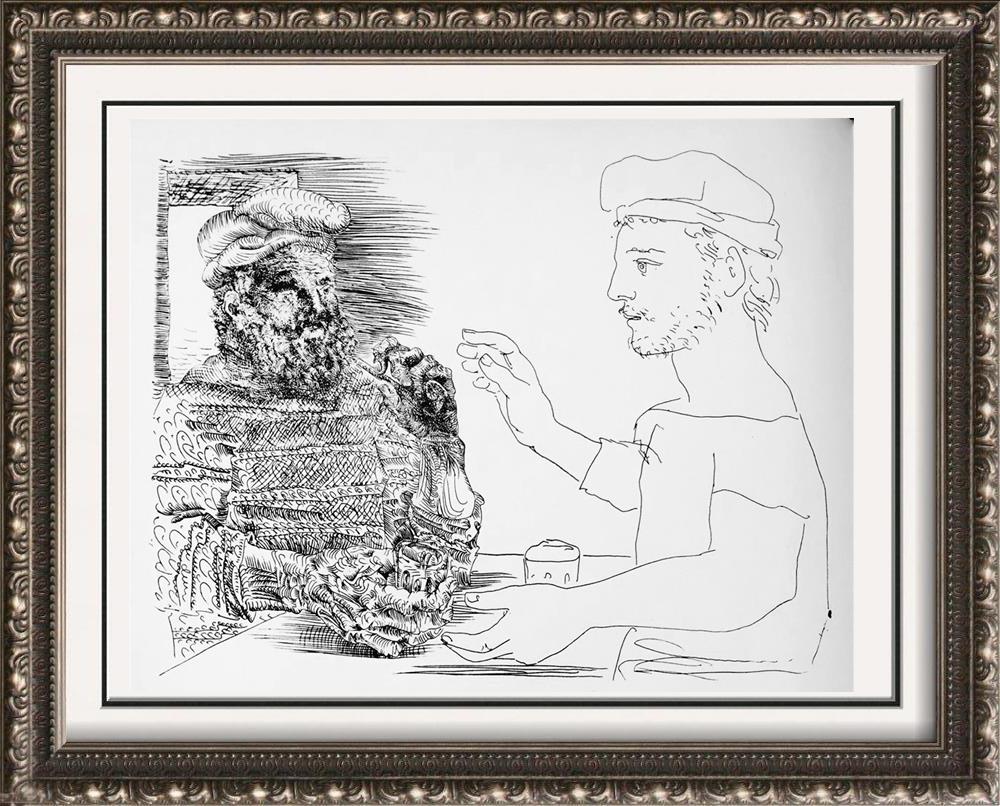 Pablo Picasso Two Men c. 1933 Fine Art Print from Museum Artist