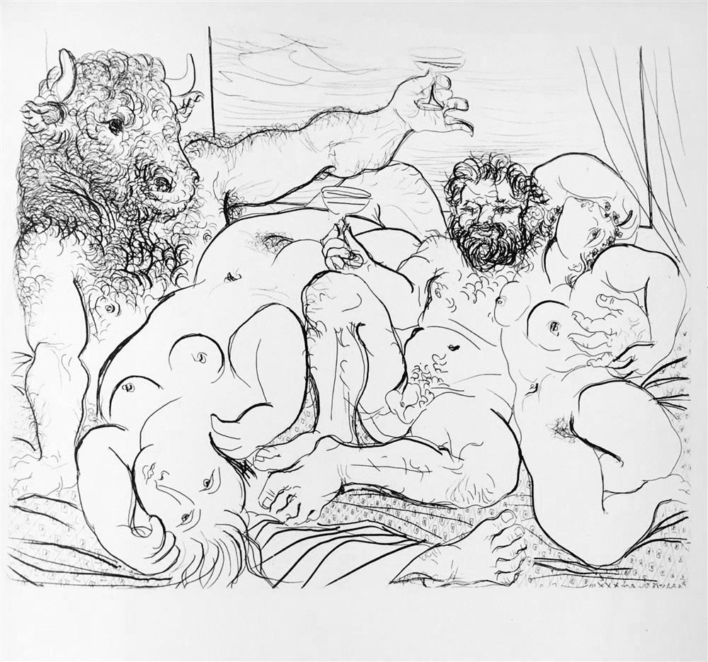 Pablo Picasso The Minotaur's Revels c. 1933 Fine Art Print from Museum Artist - Click Image to Close
