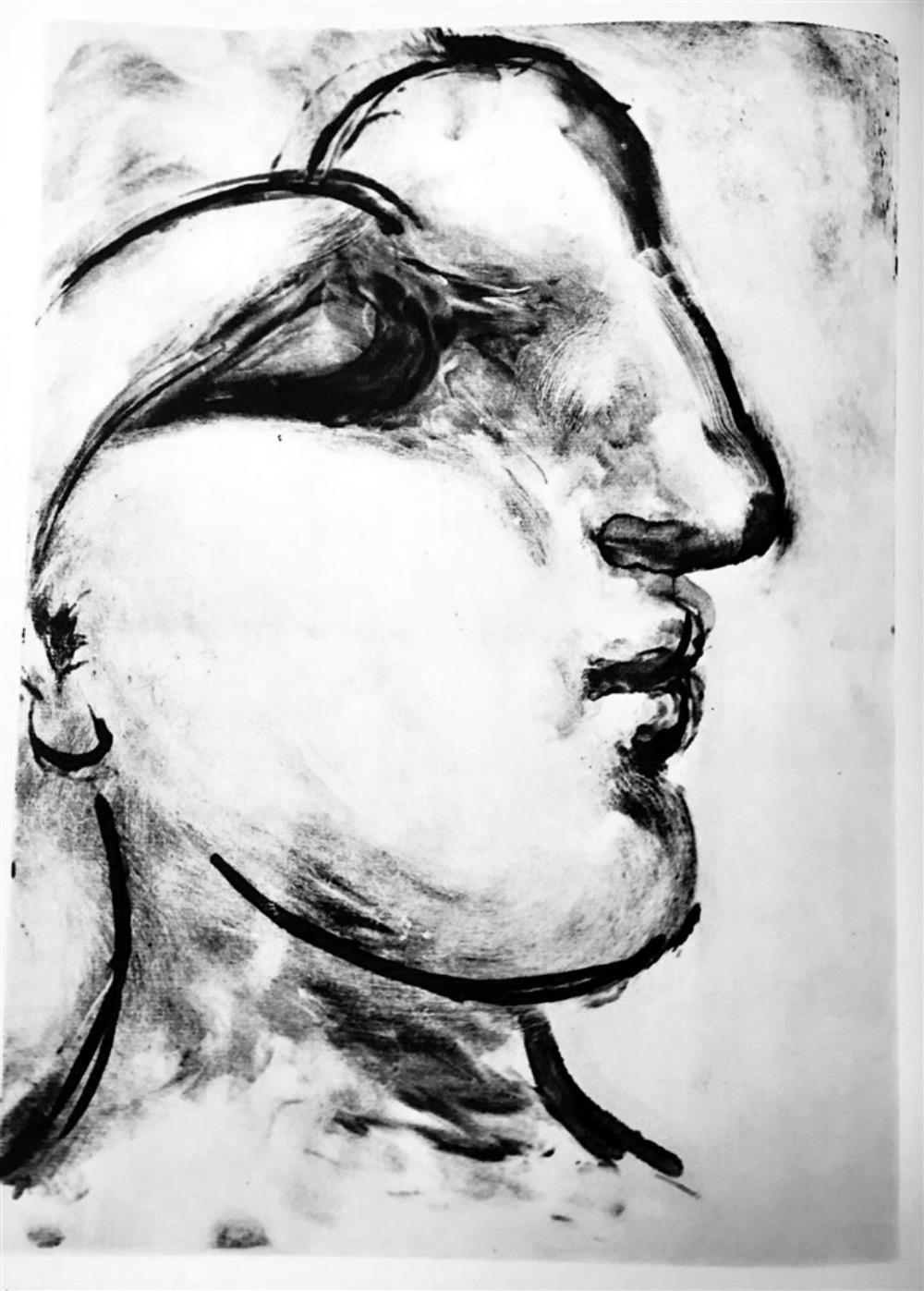 Pablo Picasso Head of a Woman in Profile c. 1933-34 Fine Art Print from Museum Artist - Click Image to Close
