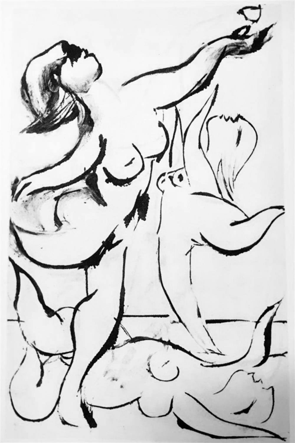 Pablo Picasso Three Dancers c. 1933-34 Fine Art Print from Museum Artist - Click Image to Close