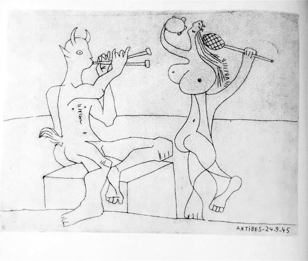 Pablo Picasso Pan and a Dancer c. 1945 Fine Art Print from Museum Artist - Click Image to Close