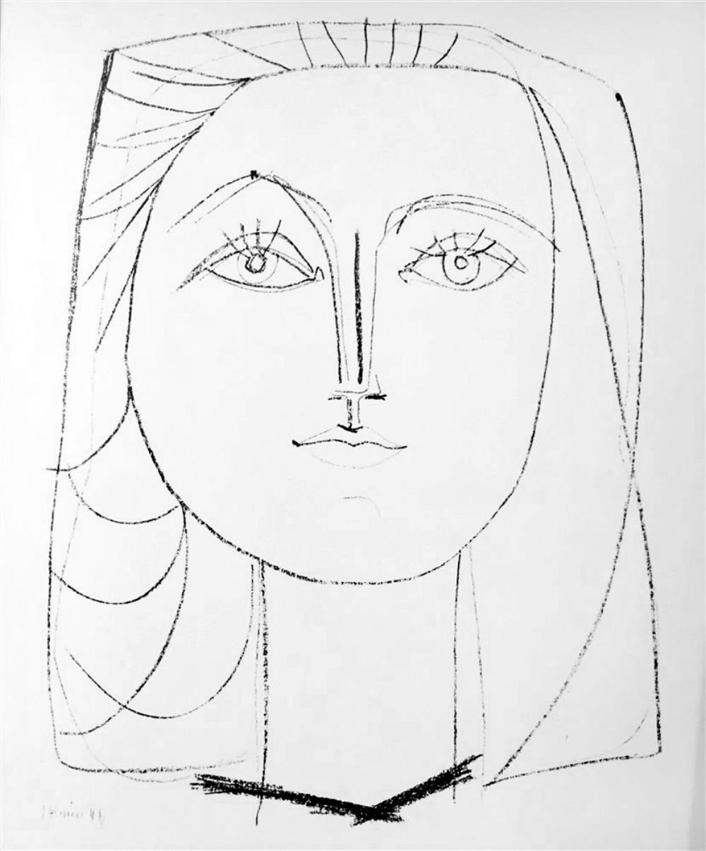 Pablo Picasso Francoise c. 1946 Fine Art Print from Museum Artist - Click Image to Close