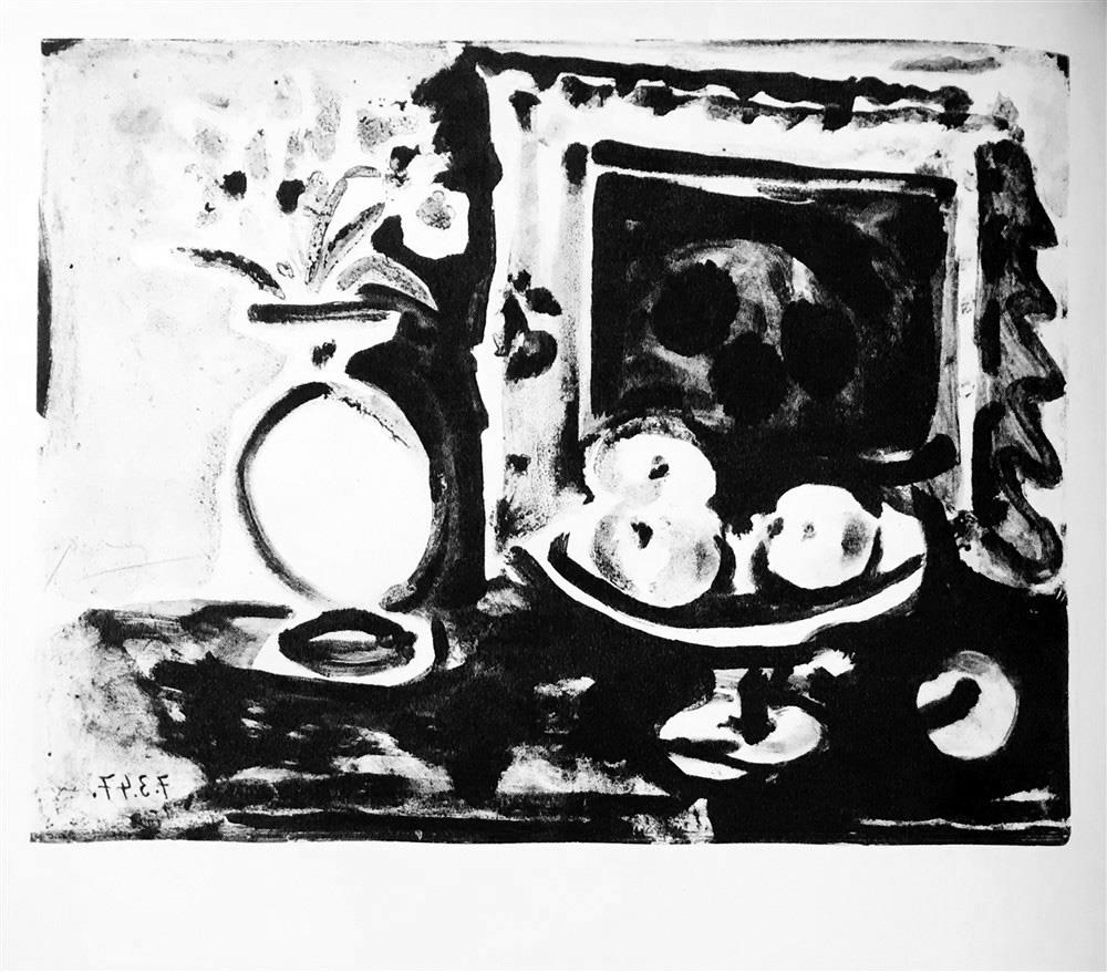 Pablo Picasso Large Still Life with Fruit bowl c. 1947 Fine Art Print from Museum Artist - Click Image to Close