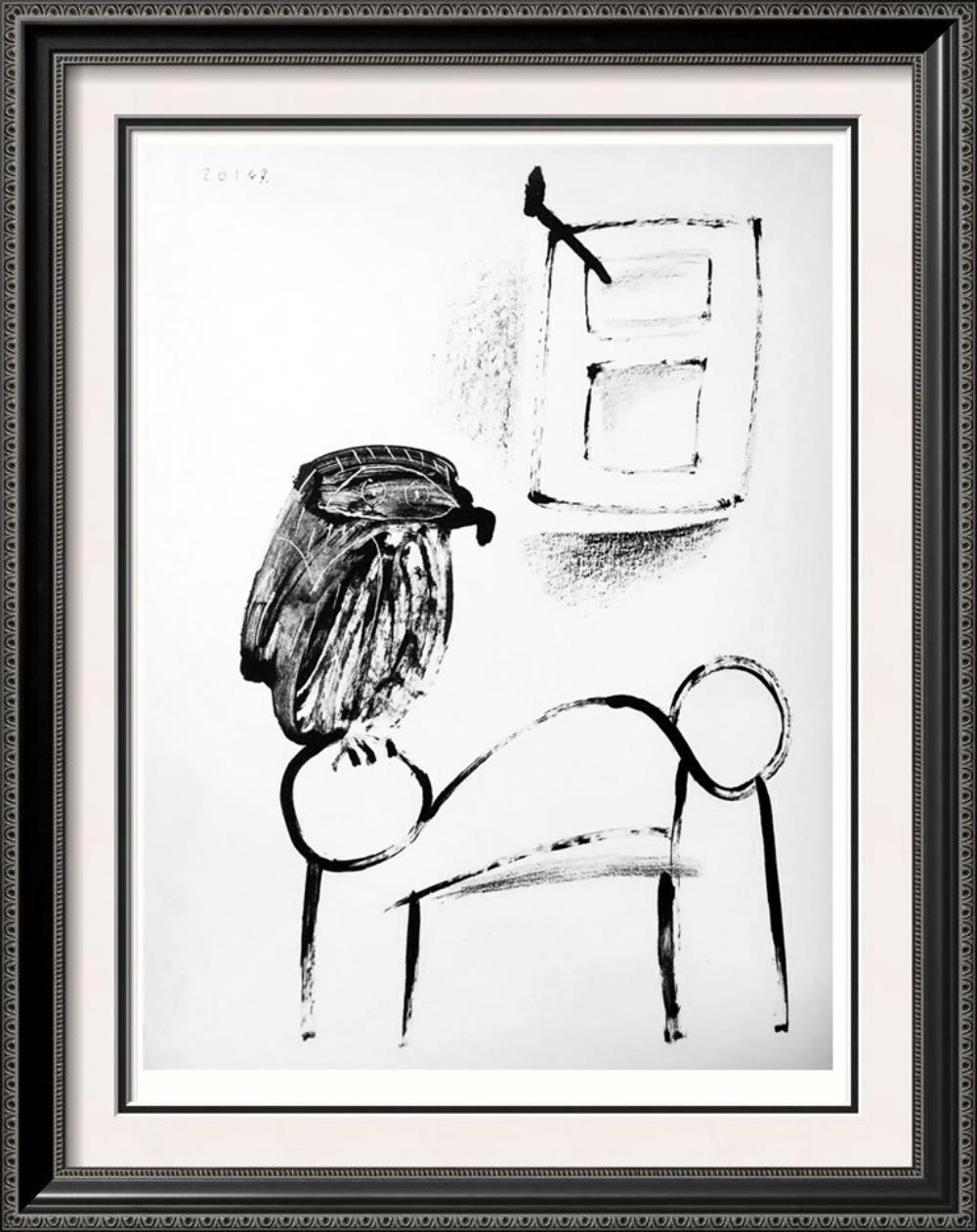 Pablo Picasso Owl on White Background c. 1947 Fine Art Print from Museum Artist