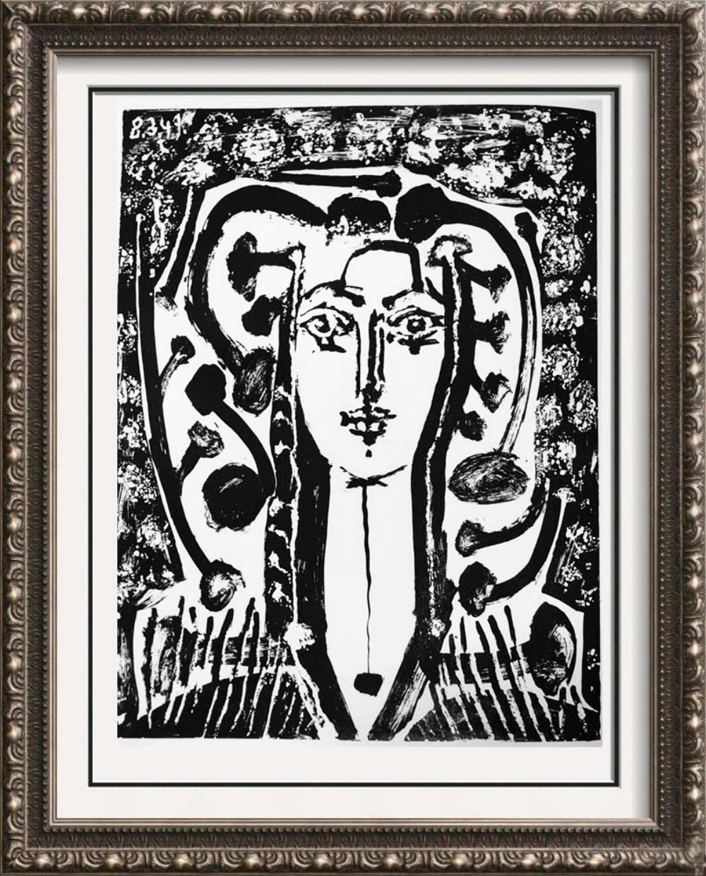 Pablo Picasso Bust 'Modern Style' c. 1949 Fine Art Print from Museum Artist