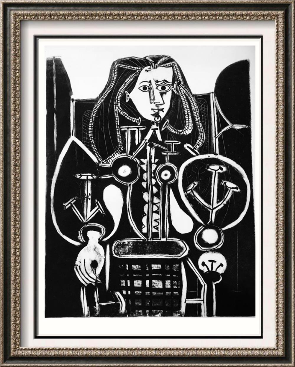 Pablo Picasso Woman in an Armchair IV c. 1949 Fine Art Print from Museum Artist
