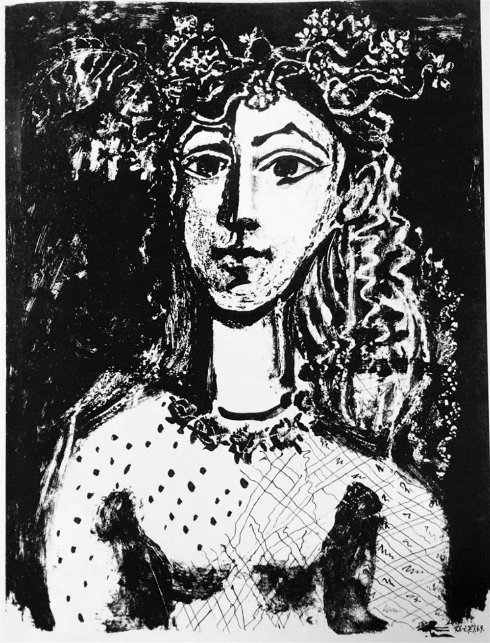 Pablo Picasso Young Girl c. 1949 Fine Art Print from Museum Artist - Click Image to Close