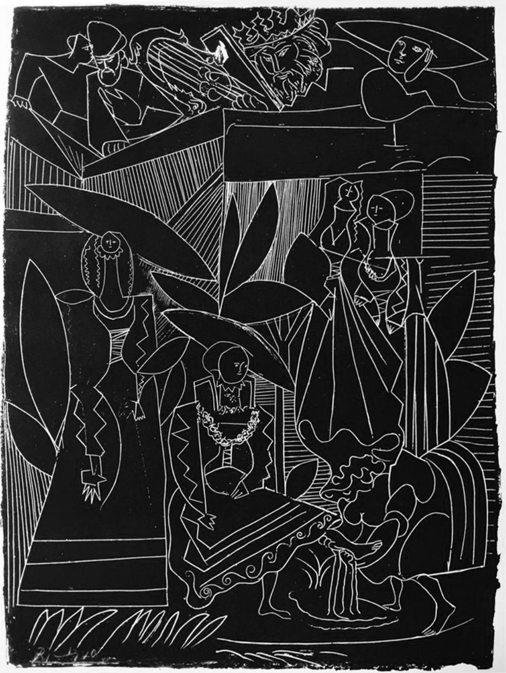 Pablo Picasso David and Bathsheba II c. 1947 Fine Art Print from Museum Artist - Click Image to Close
