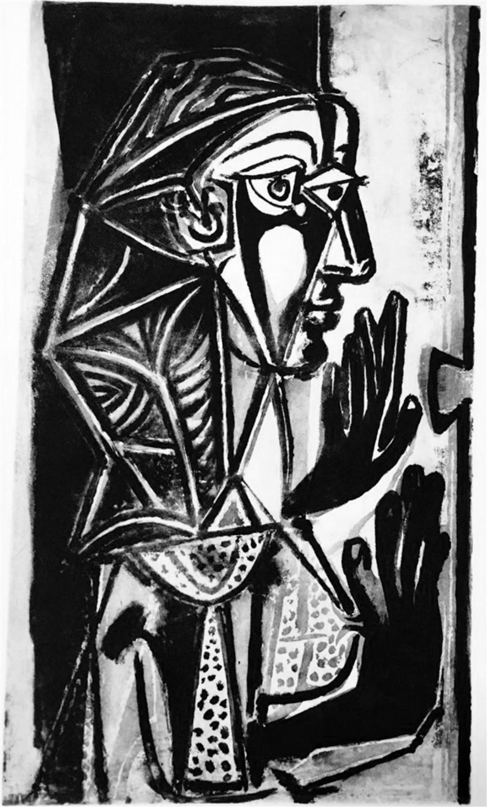 Pablo Picasso Girl at a Window c. 1952 Fine Art Print from Museum Artist - Click Image to Close