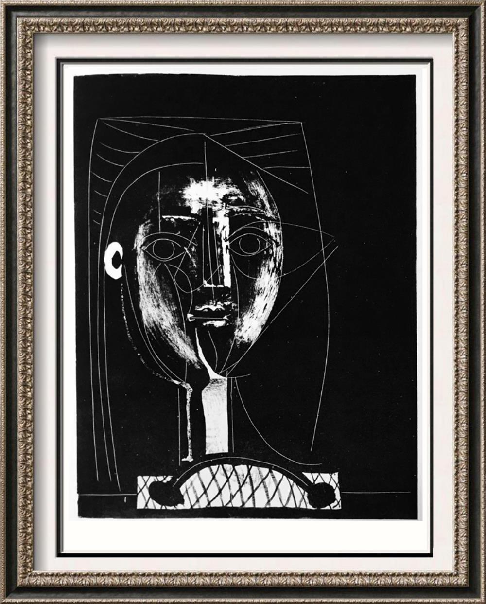 Pablo Picasso Black Head c. 1948 Fine Art Print from Museum Artist
