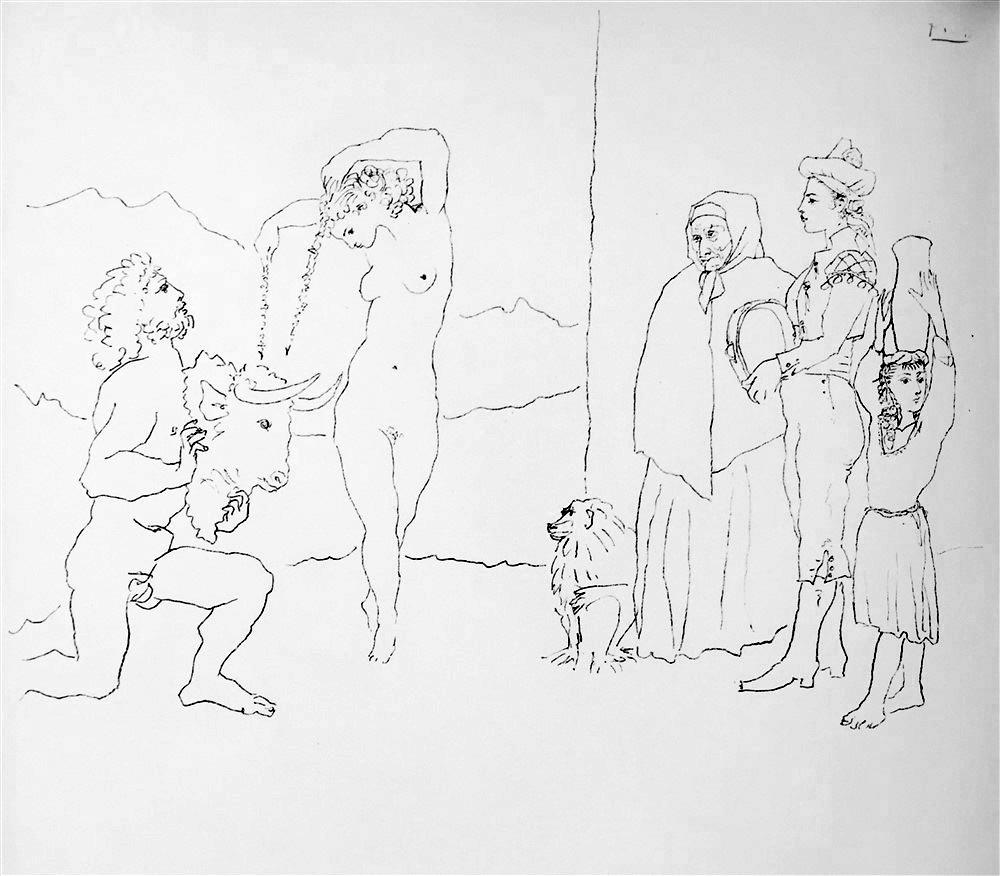 Pablo Picasso Dance of the Banderillas c. 1954 Fine Art Print from Museum Artist