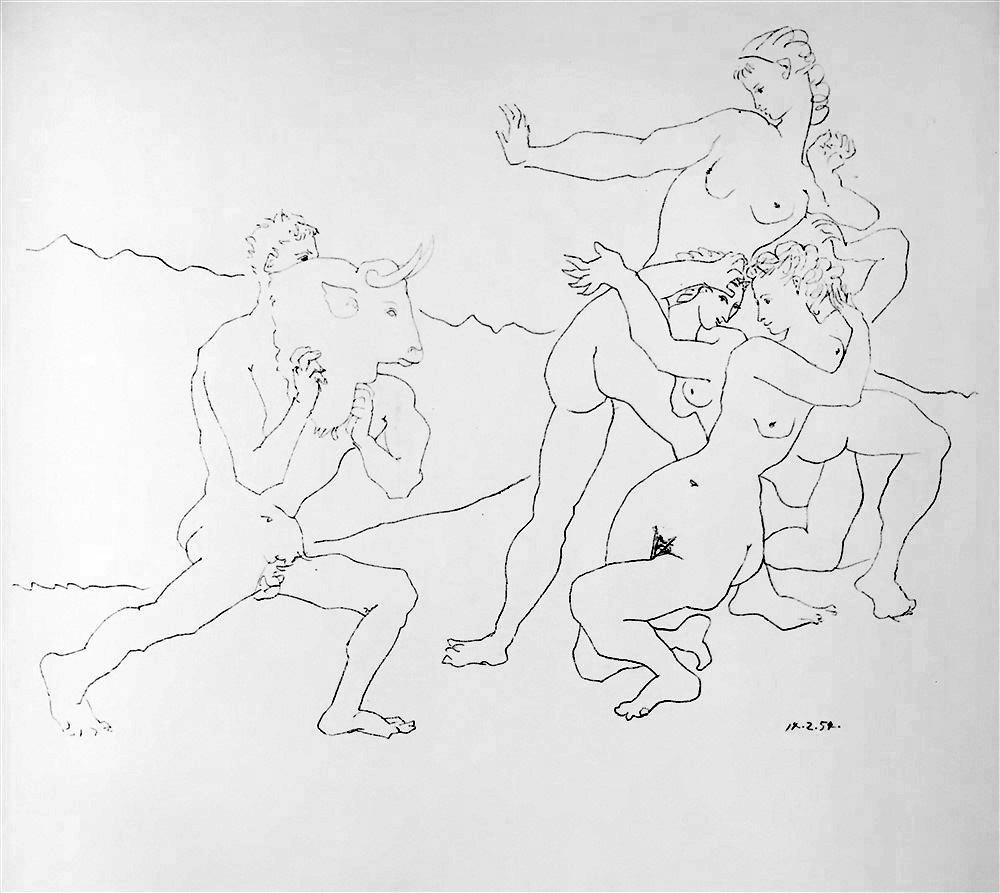 Pablo Picasso Bull c. 1954 Fine Art Print from Museum Artist