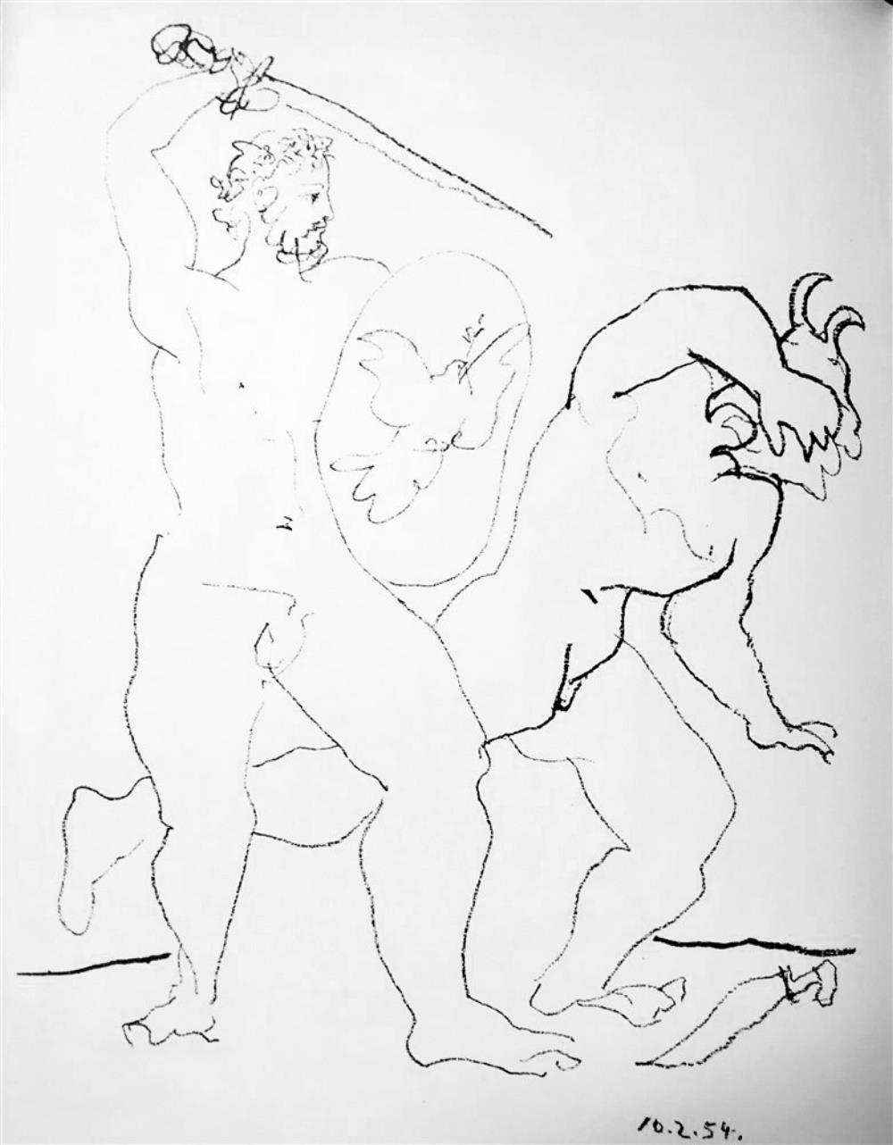 Pablo Picasso La Guerre et la Paix c. 1954 Fine Art Print from Museum Artist - Click Image to Close