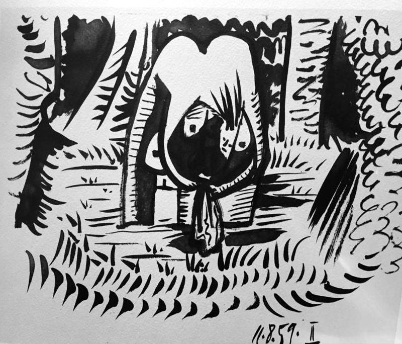 Pablo Picasso 2 Black White + Double Page Full Color Print # 60209-60211