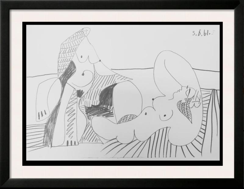 Pablo Picasso Double Sided Black & White Print # 60229 & 60231