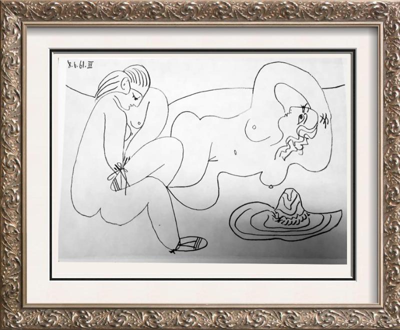 Pablo Picasso Double Sided Black & White Print # 60247-60248