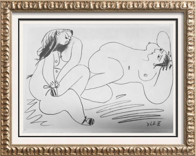 Pablo Picasso Double Sided Black & White Print # 60247-60248