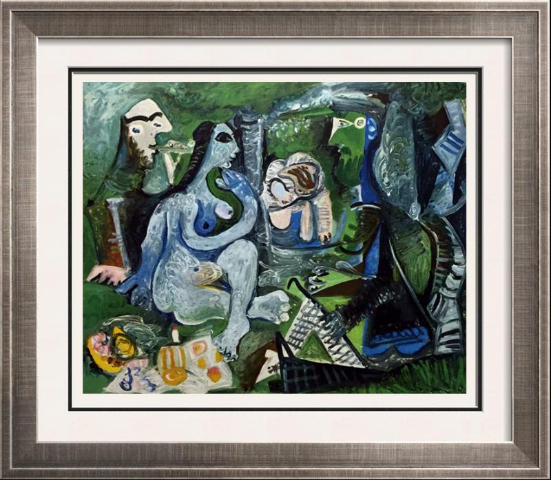 Pablo Picasso Double Sided Black & White & Full Color Print # 60251-52