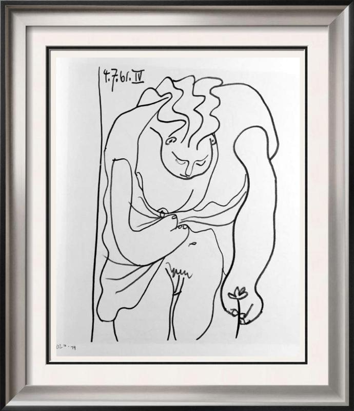 Pablo Picasso Double Page Black & White Print # 60278-60279