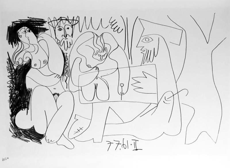 Pablo Picasso Black & White Print # 60283