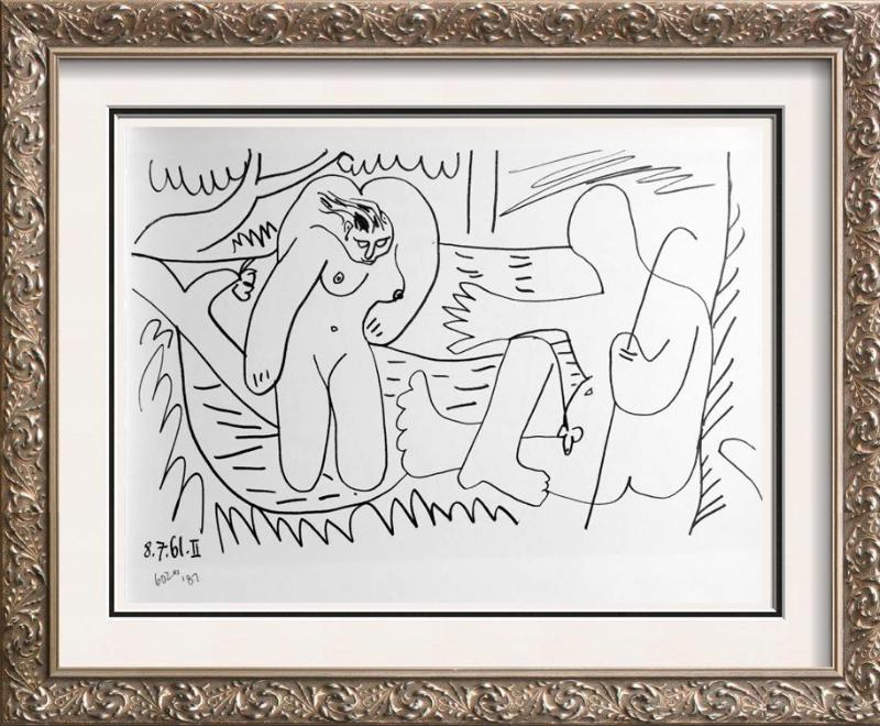 Pablo Picasso Double Sided Black & White Print # 60285 & 60287