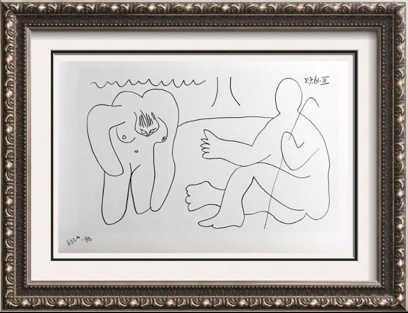 Pablo Picasso Double Sided Black & White Print # 60286 & 60288