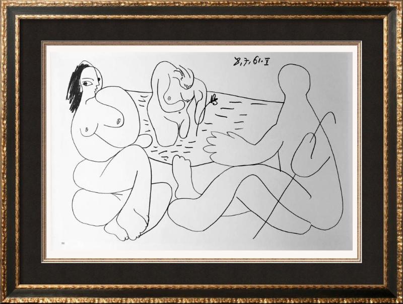 Pablo Picasso Double Sided Black & White Print # 60286 & 60288