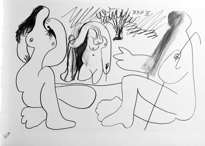 Pablo Picasso Black & White Print # 60290