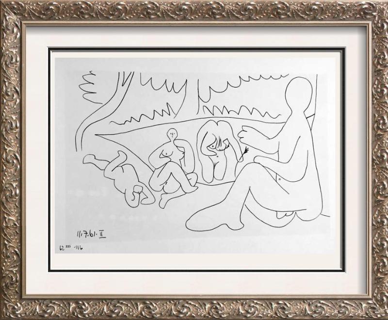 Pablo Picasso Double Sided Black & White Print # 62115-62116