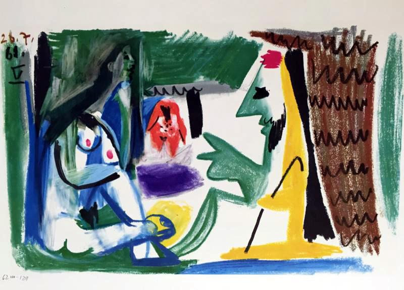 Pablo Picasso Single Color & Double Page Color Print # 62128-62129 - Click Image to Close