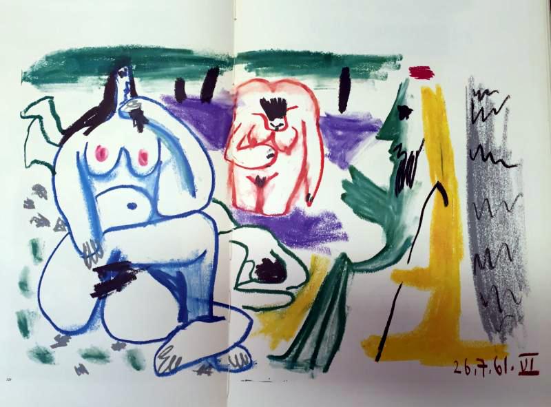Pablo Picasso Single Color & Double Page Color Print # 62128-62129