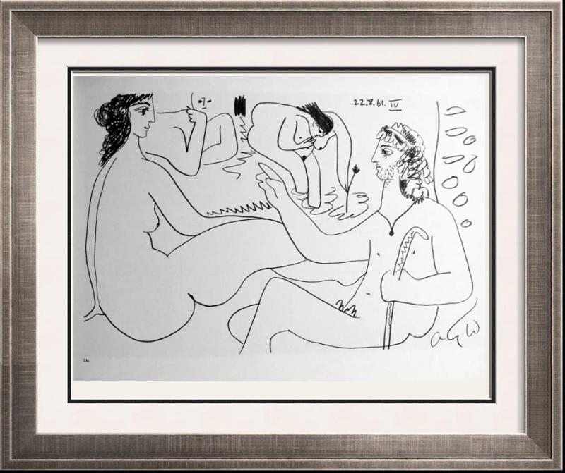 Pablo Picasso Black & White 3 images Print # 62136-62138