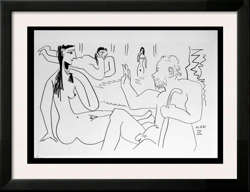 Pablo Picasso Black & White 3 images Print # 62139-62141