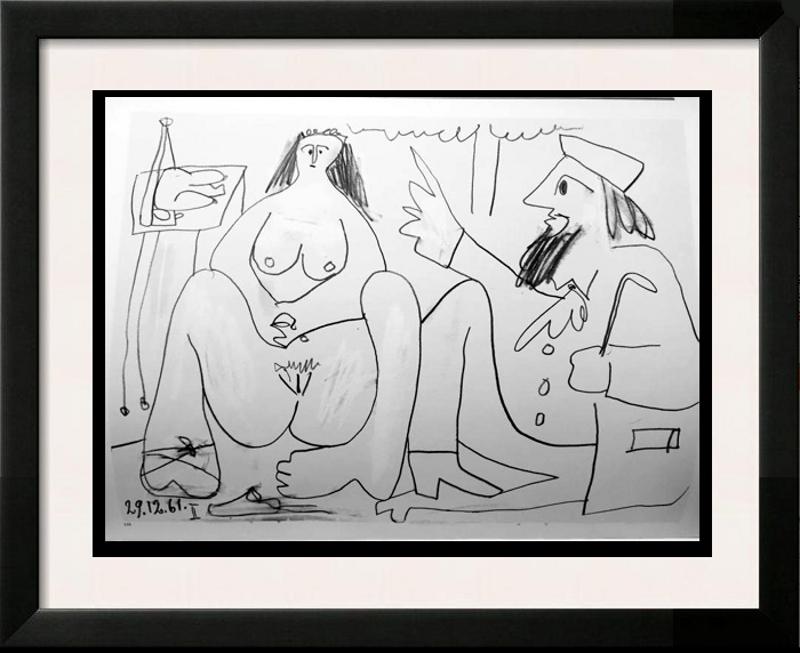 Pablo Picasso Double Sided Black & White Print # 62158-62159