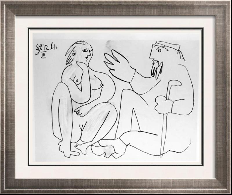 Pablo Picasso Double Sided Black & White Print # 62160-62161