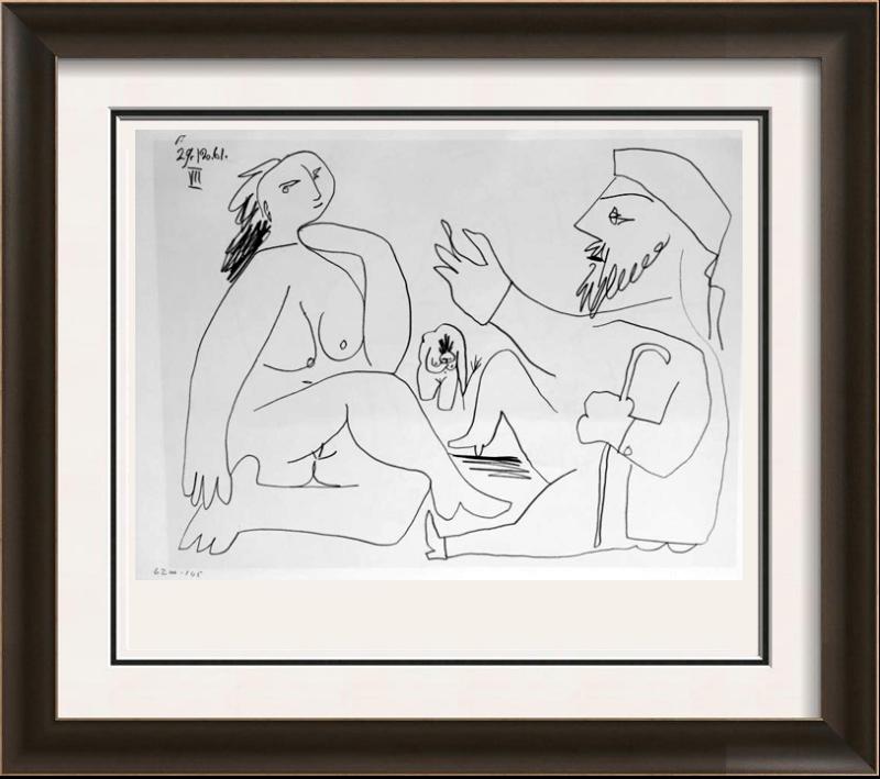 Pablo Picasso Double Sided Black & White Print # 62164-62165