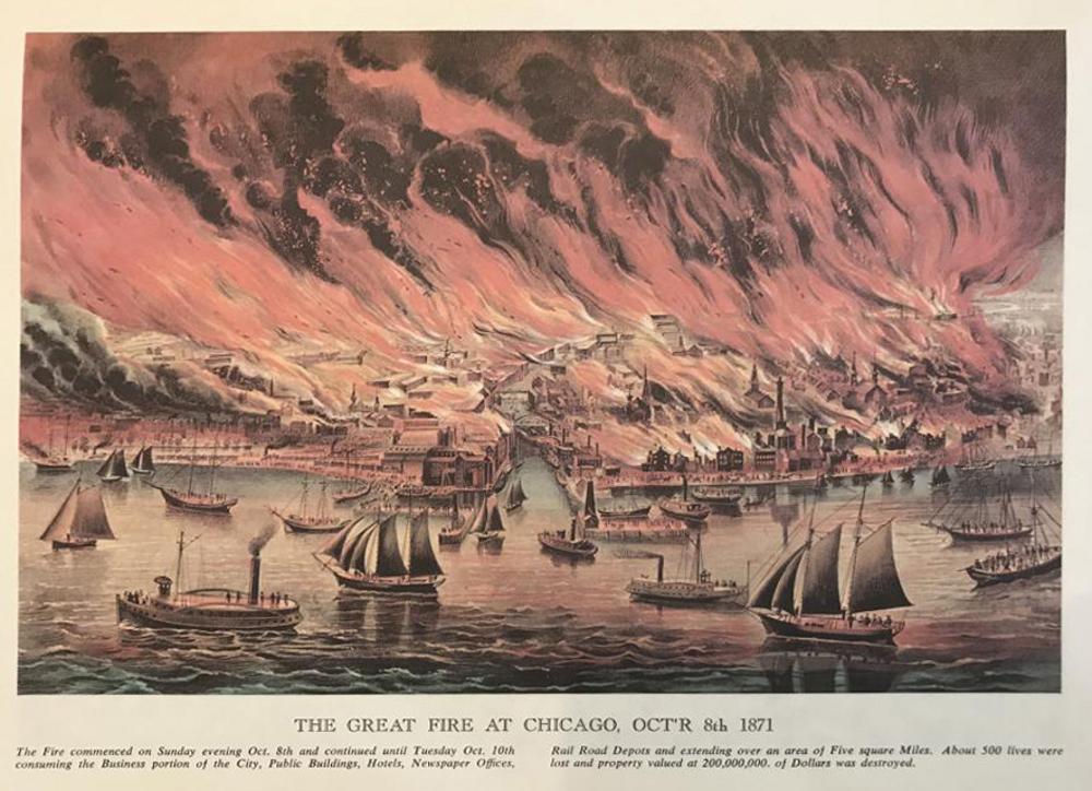 Fire fighting and fires: The Great Fire At Chicago October 8, 1871