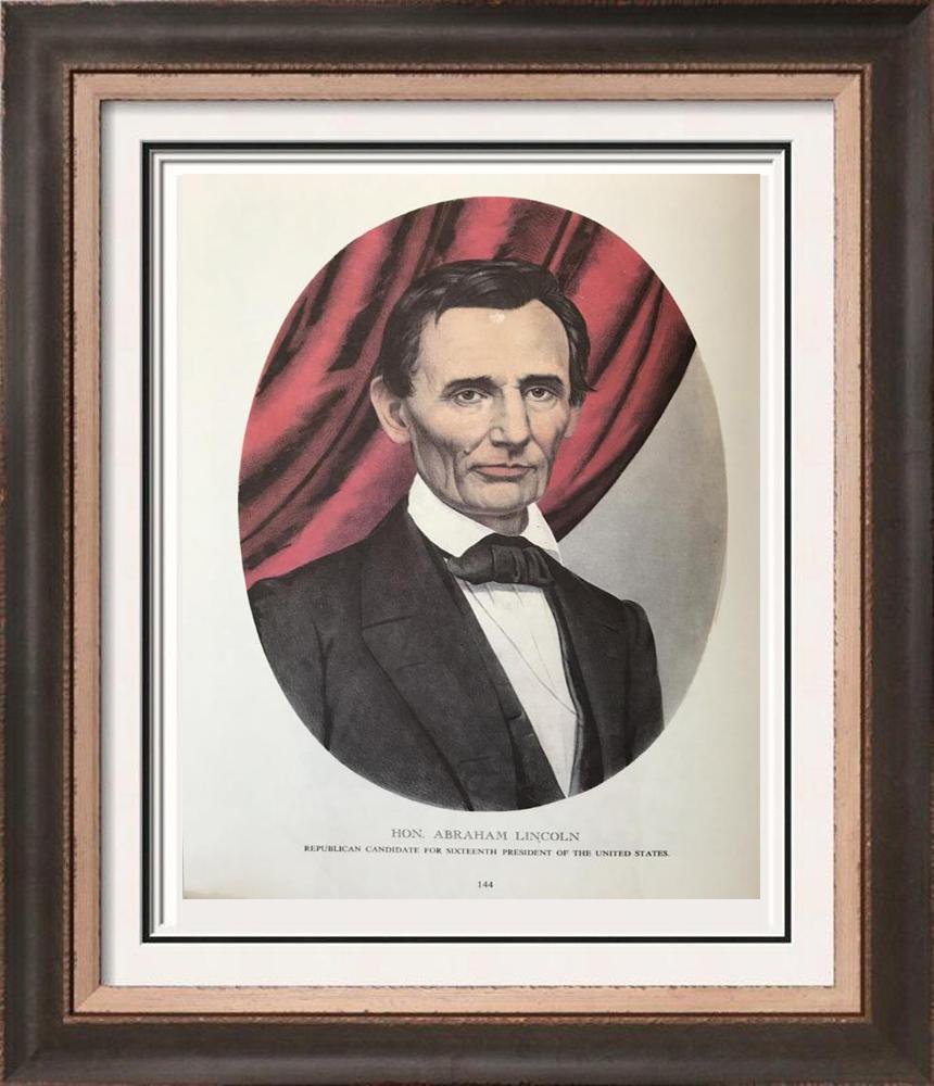 Civil War: Honorable Abraham Lincoln Republican Candidate For 16th President Of The United States