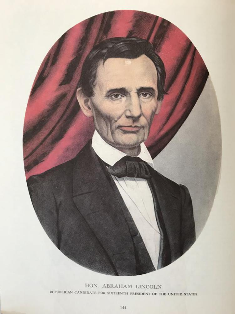 Civil War: Honorable Abraham Lincoln Republican Candidate For 16th President Of The United States - Click Image to Close