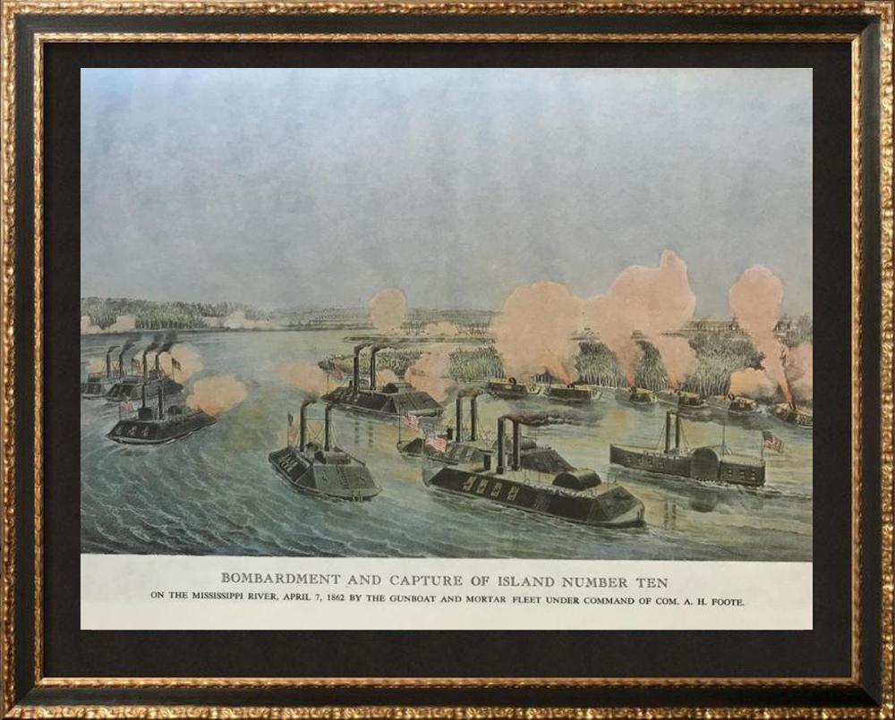 Civil War: Bombardment And Capture Of Island Number 10