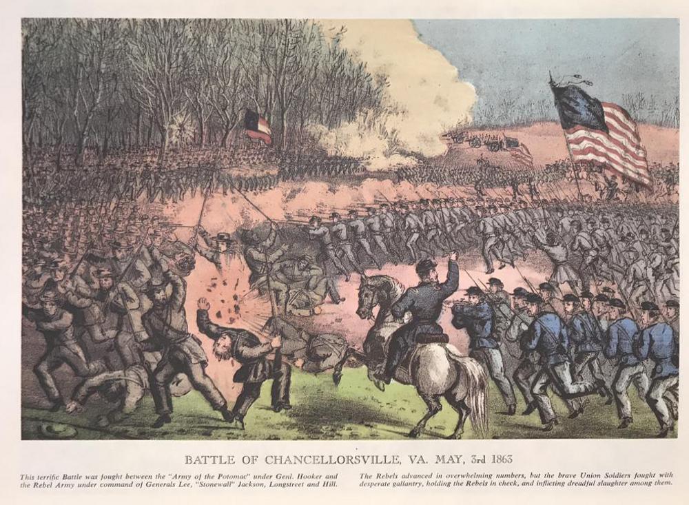 Civil War: Battle Of Chancellorsville Virginia May 3, 1863 - Click Image to Close
