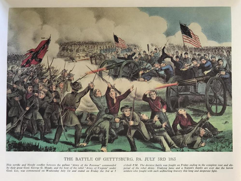 Civil War: The Battle Of Gettysburg Pennsylvania July 3, 1863 - Click Image to Close