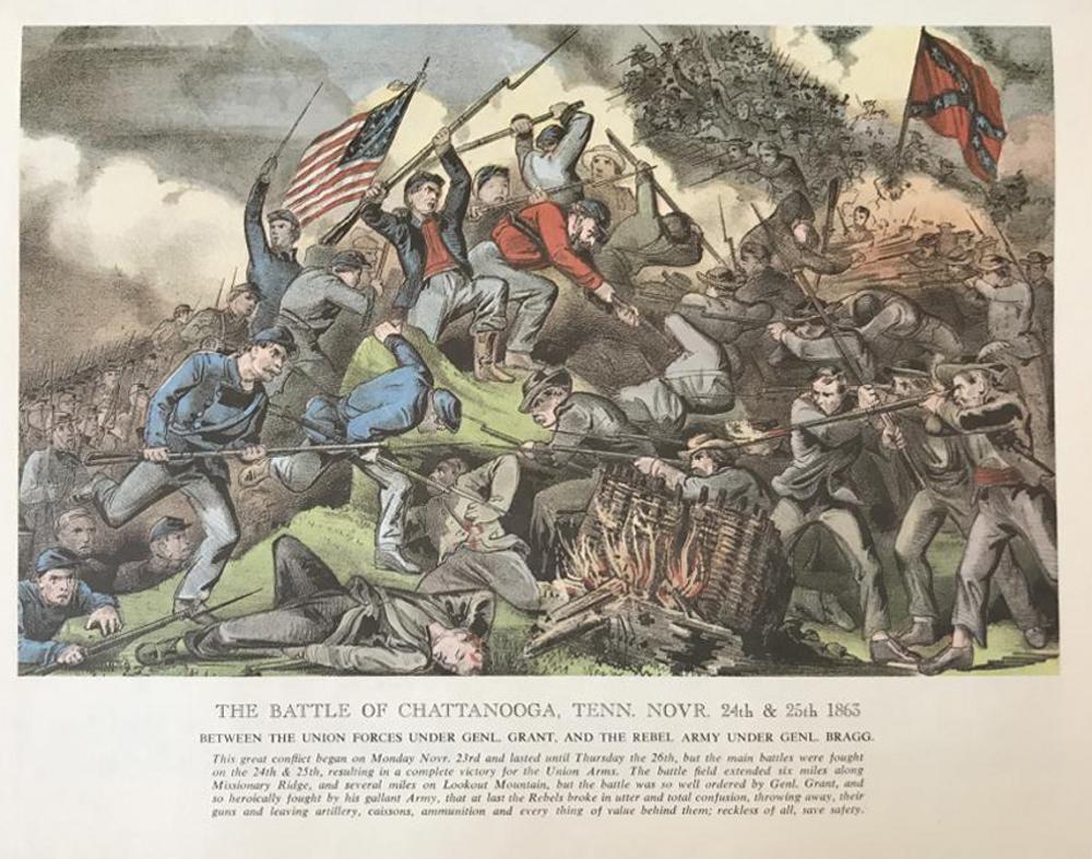 Civil War: The Battle Of Chattanooga Tennessee November 24 And 25th 1863 - Click Image to Close