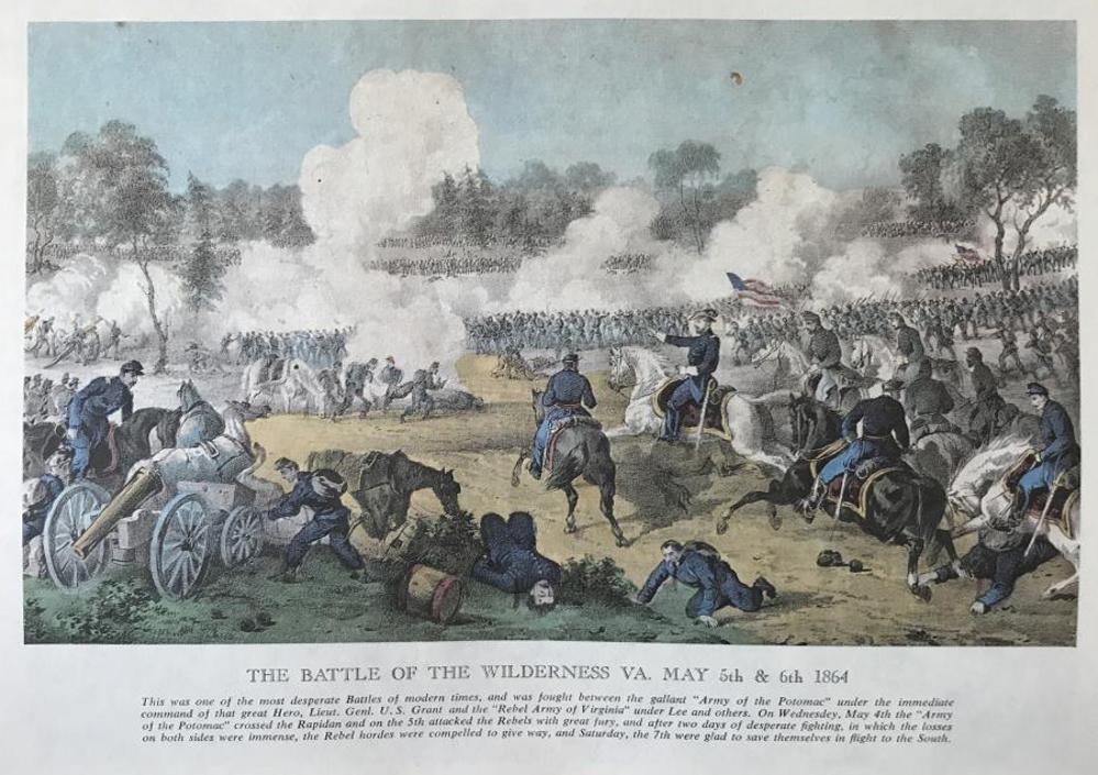 Civil War: The Battle Of The Wilderness Virginia May 5 And Sixth 1864 - Click Image to Close