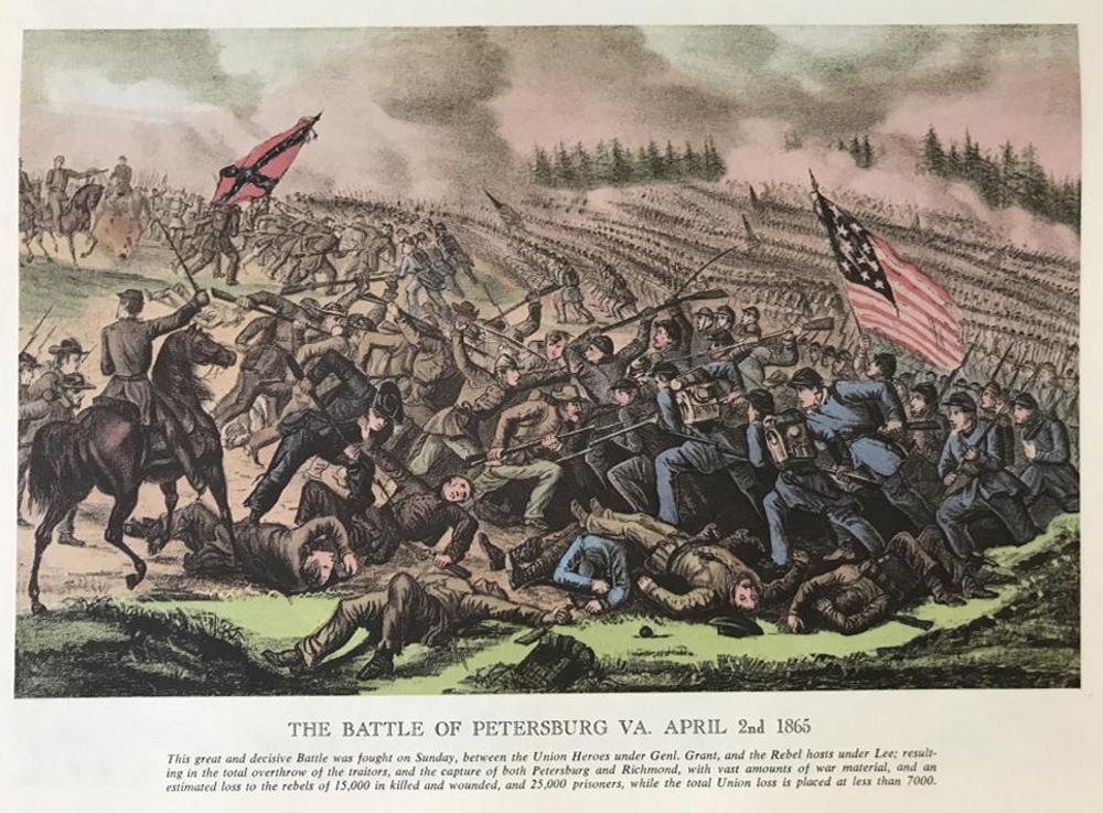 Civil War: The Battle Of Petersburg Virginia April 2, 1865 - Click Image to Close