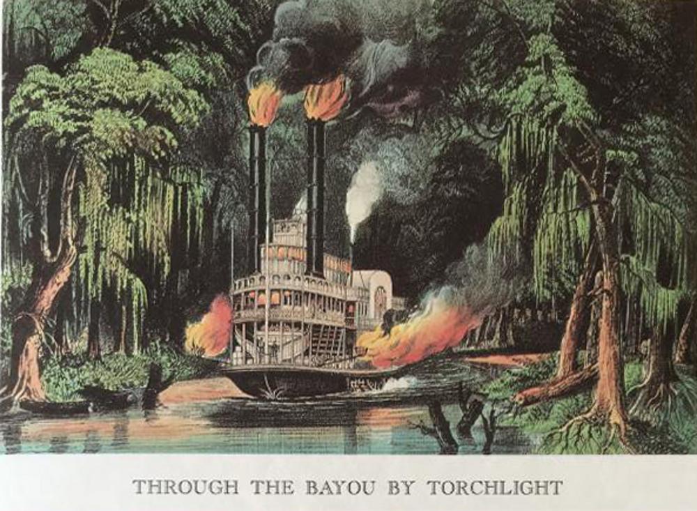 The Mississippi: Through The Bayou By Torchlight