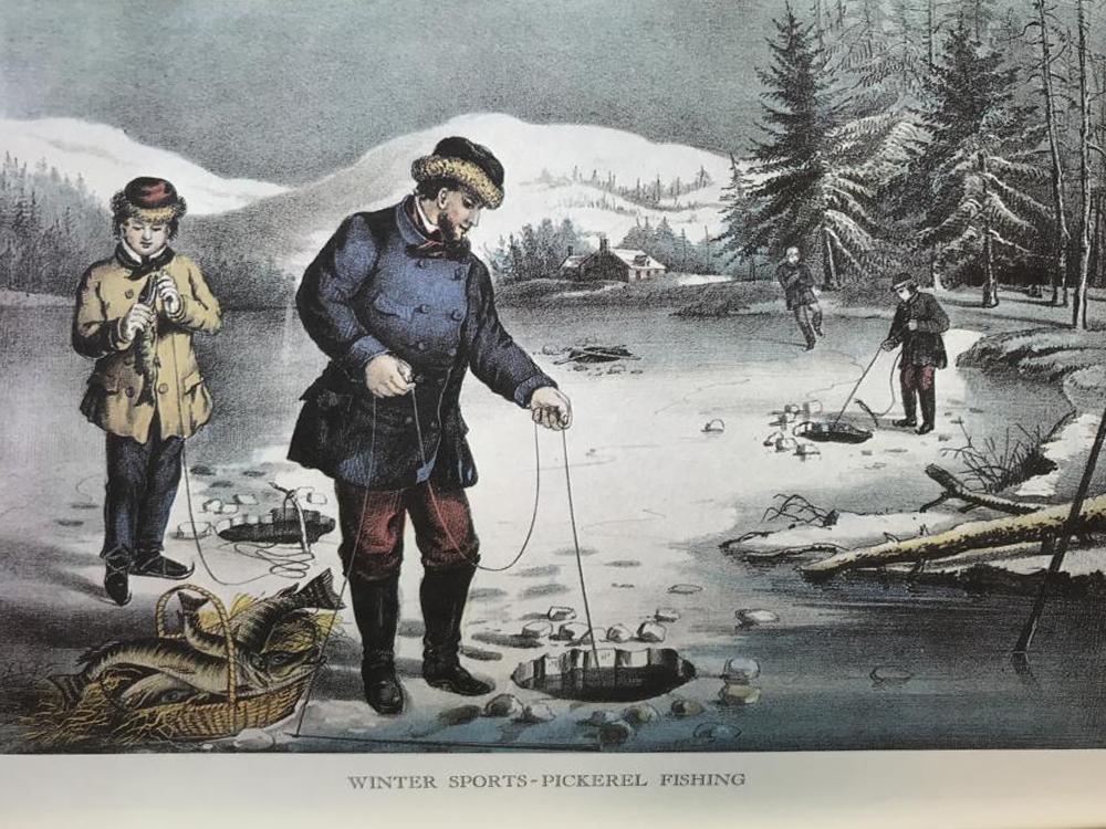 Fishing: Winter Sports Pickerel Fishing - Click Image to Close